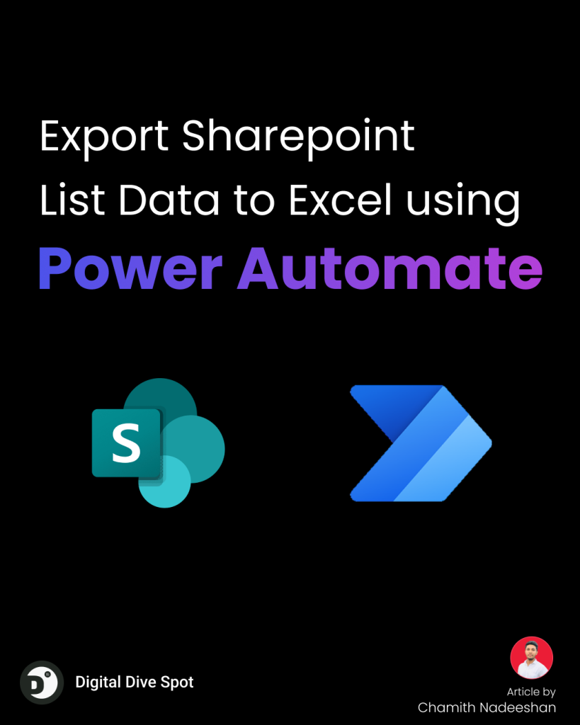 Export Sharepoint List Data to Excel using Power Automate